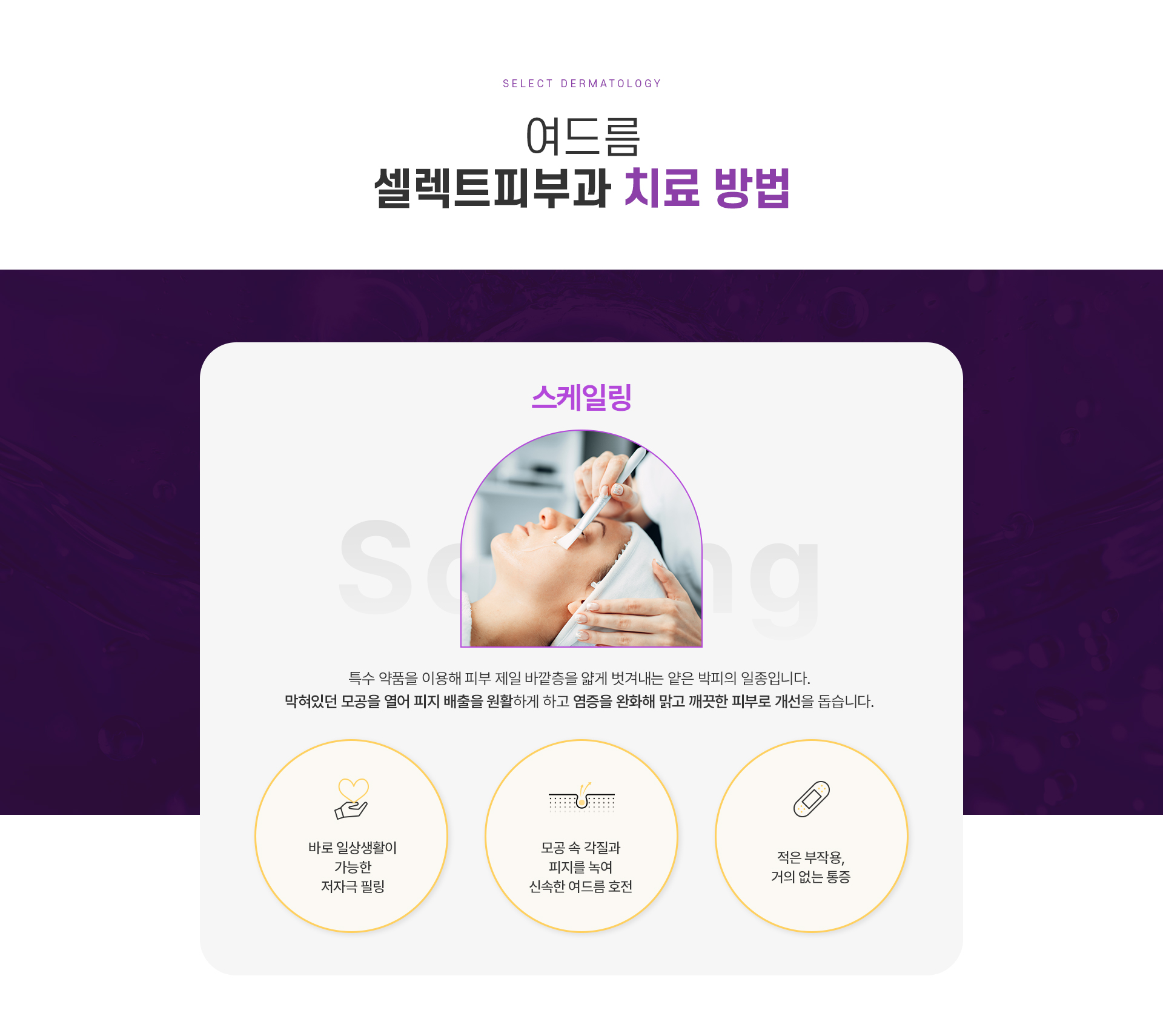 등/가슴 여드름 치료방법