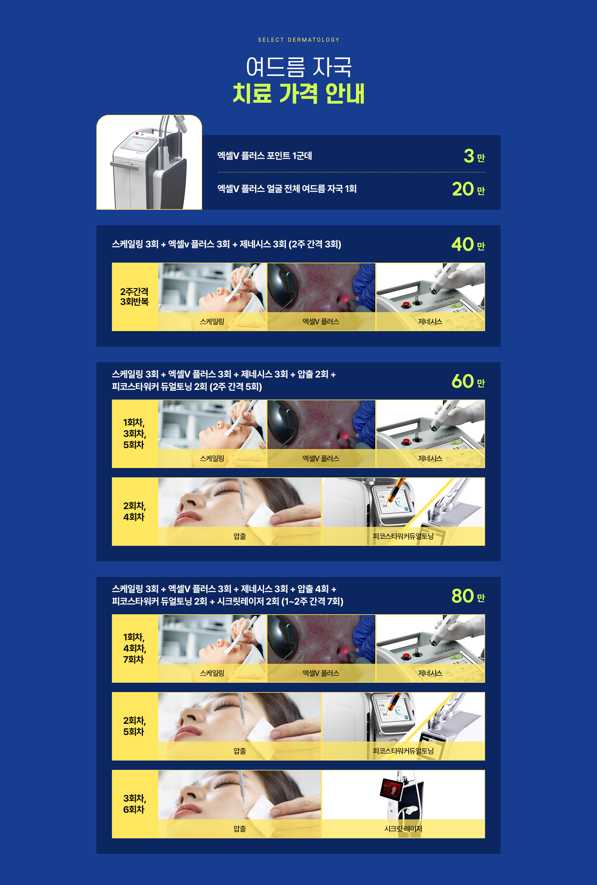 여드름자국 가격안내
