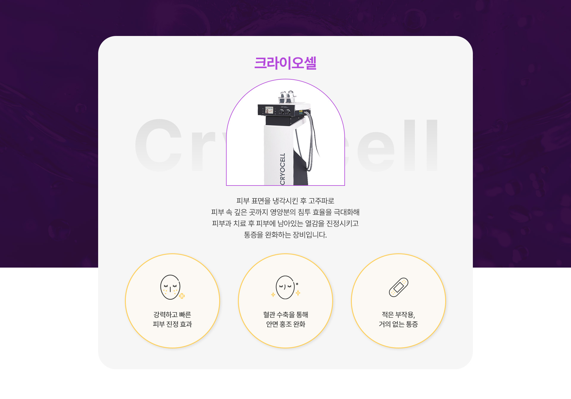 크라이오셀 1번내용