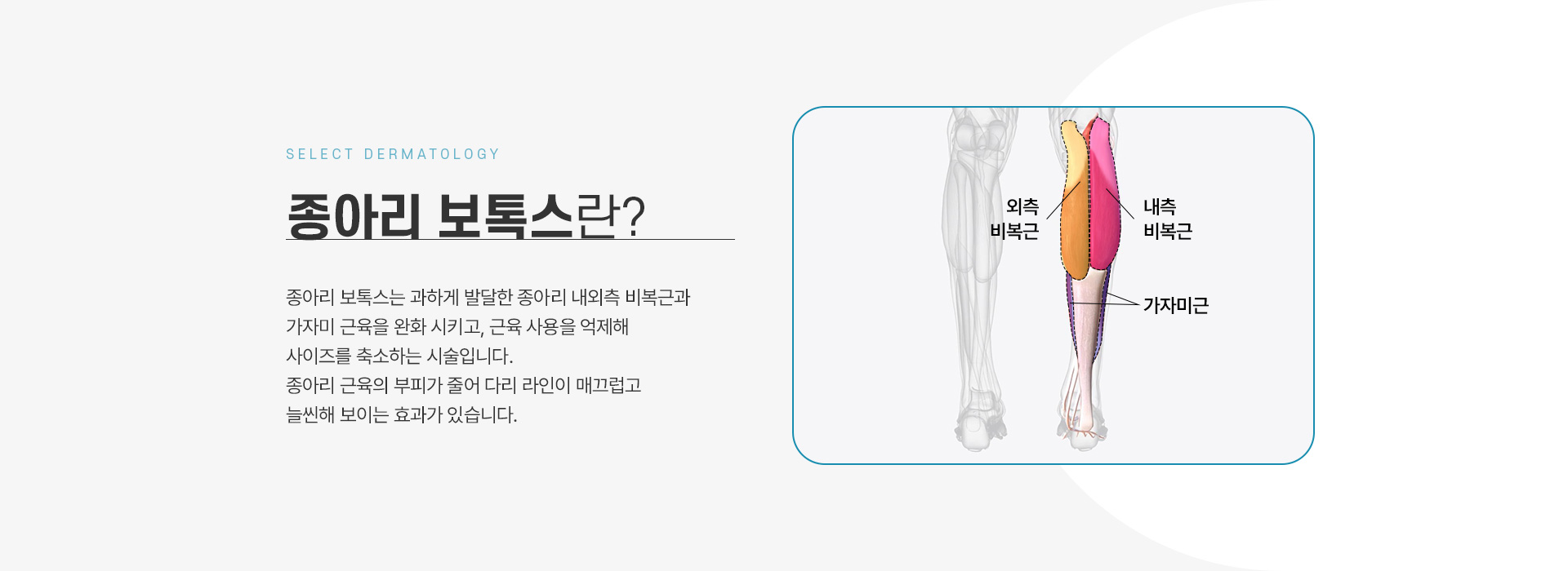 종아리보톡스 전후사진