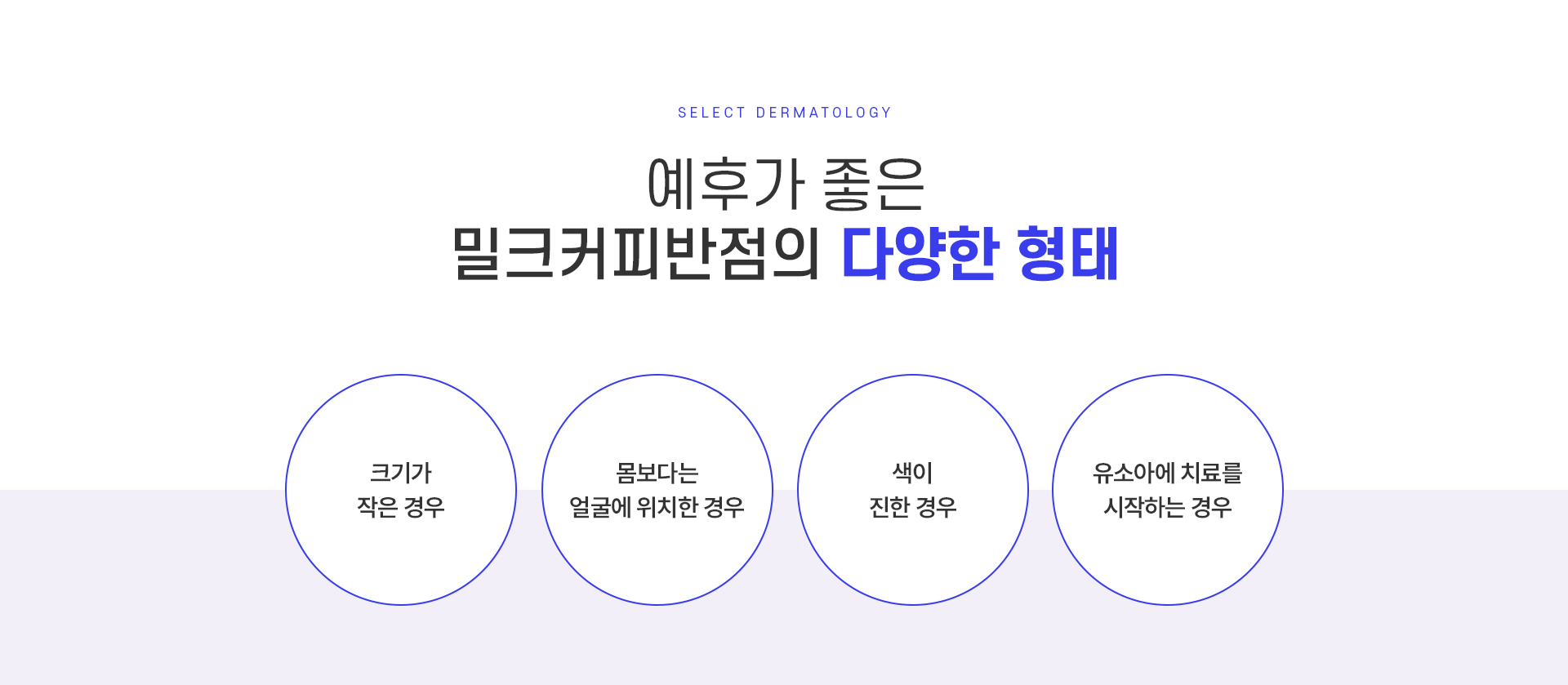 밀크커피반점 치료방법